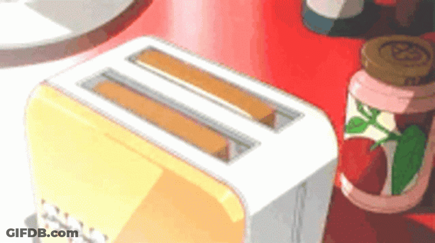 Cute Panda Toast Bread GIF