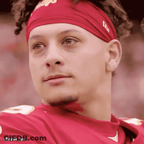 Cute Patrick Mahomes Nodding GIF