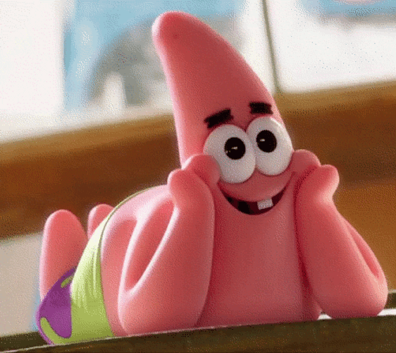 Cute Patrick Star Spongebob Movie GIF