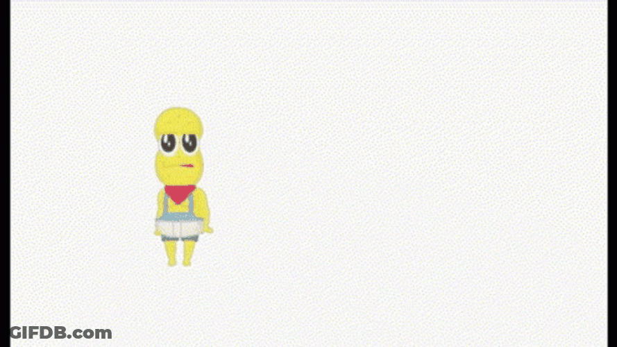Cute Peanut Animation Cartwheel GIF