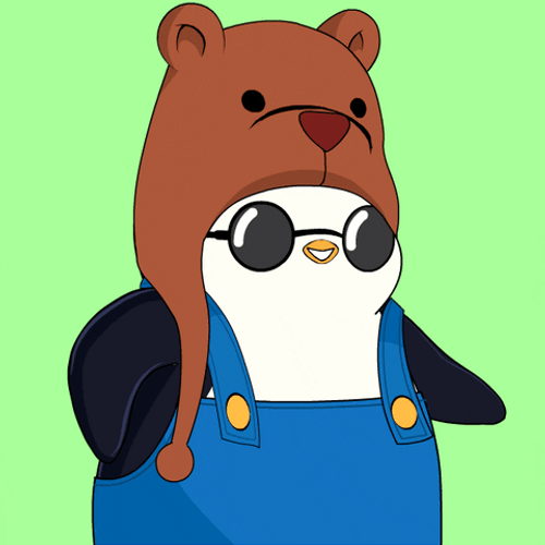 Cute Penguin Cheering Wooo GIF