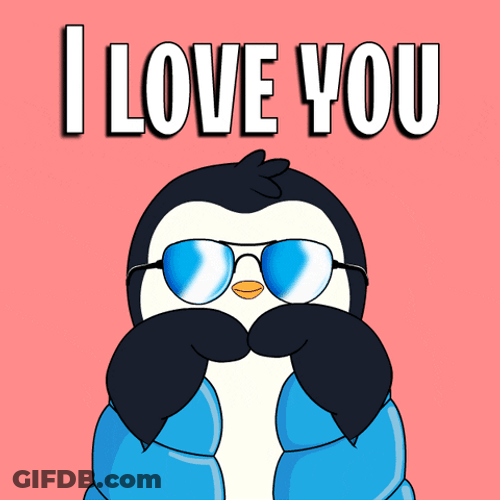 Cute Penguin I Love You GIF