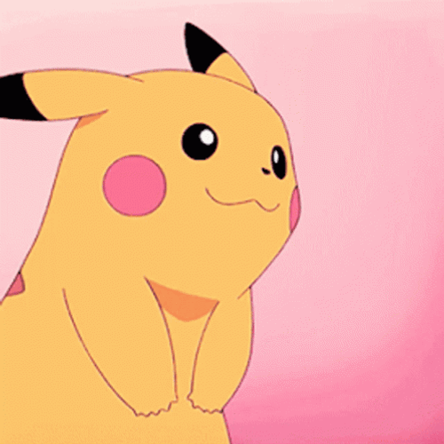 Cute Pikachu Eating GIF
