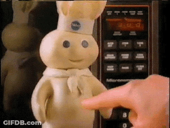 Cute Pillsbury Doughboy Belly Poke GIF