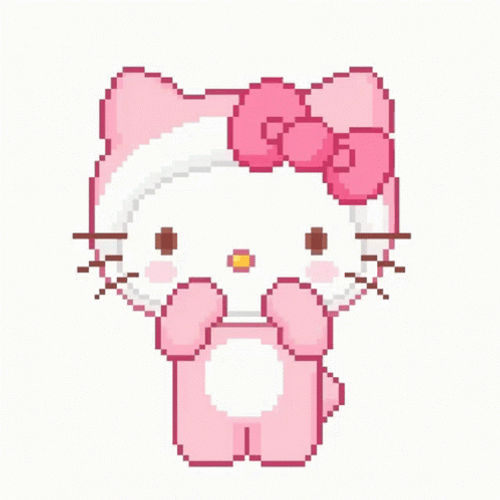 Cute Pink Hello Kitty GIF