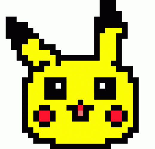 Cute Pixel Art Pikachu Pokemon Anime GIF