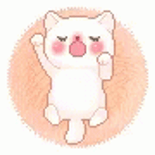 Cute Pixel Cat Peekaboo GIF