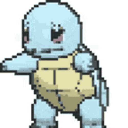 Cute Pixelated Squirtle GIF