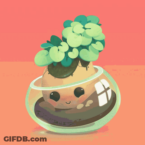Cute Plant Animation GIF