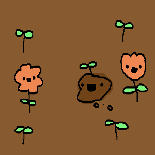 Cute Plant Doodle Cartoon GIF