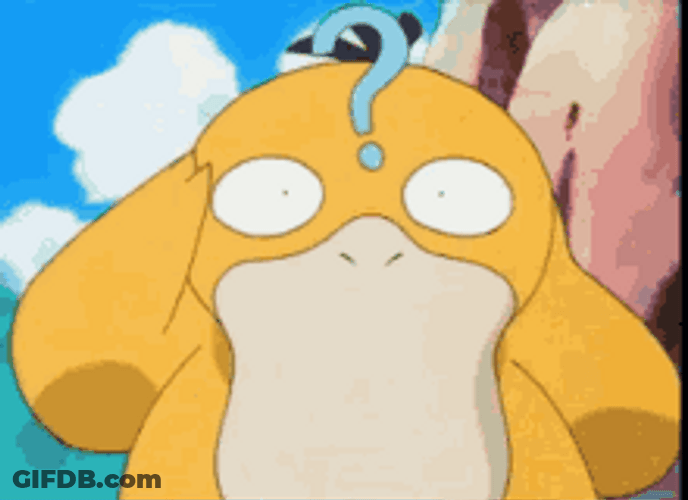 Cute Pokemon Confused Psyduck Mmmm GIF