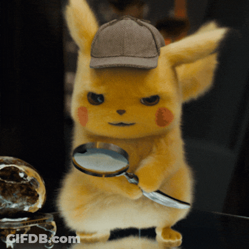 Cute Pokemon Detective Pikachu GIF
