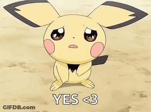 Cute Pokemon Saying Yes < 3 GIF