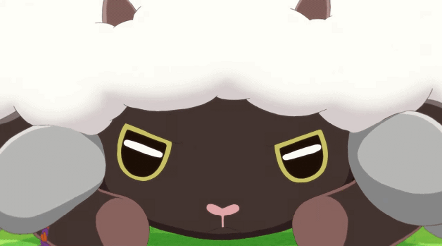 Cute Pokemon Wooloo Pouting GIF