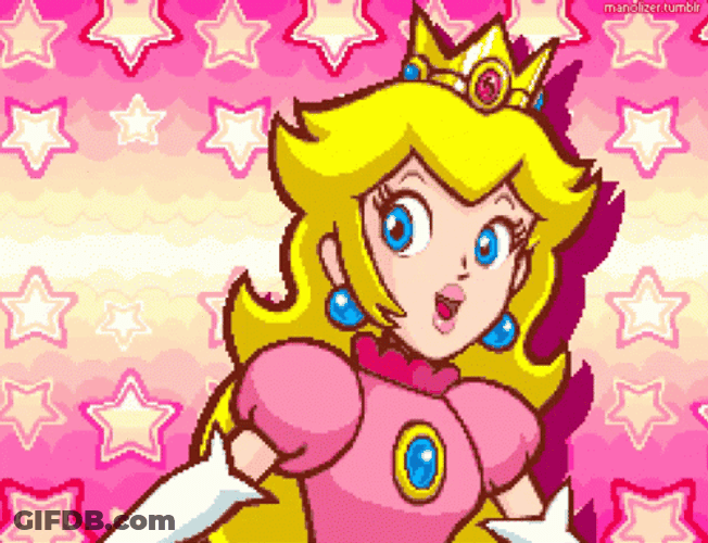 Cute Princess Peach GIF