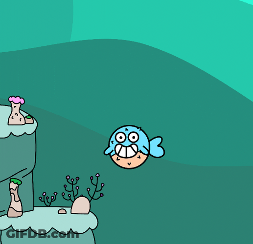 Cute Pufferfish Blow Up GIF