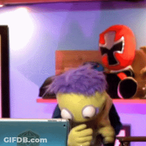 Cute Puppet Creating Rasengan GIF
