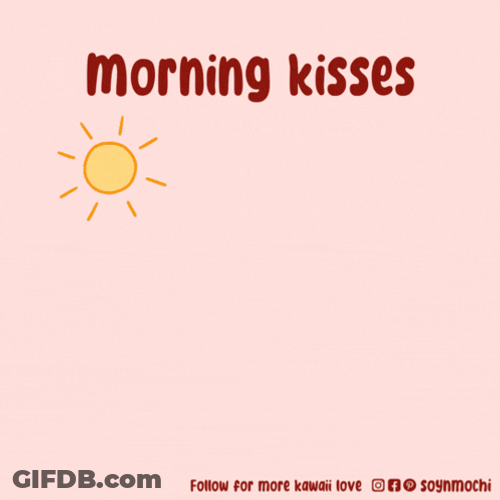 Cute Puppy Bear Morning Kisses GIF
