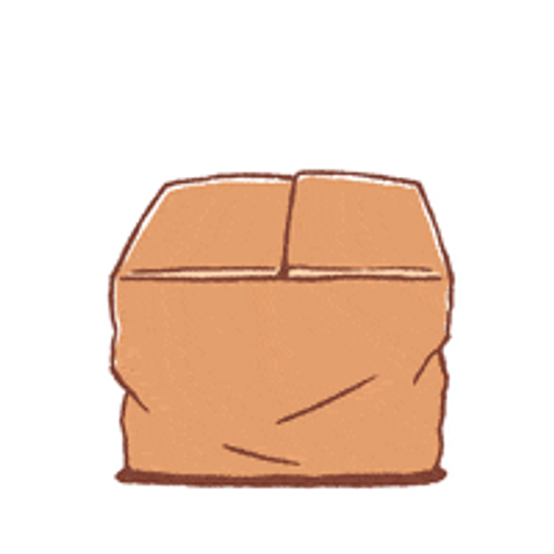 Cute Puppy Inside Cramped Box GIF