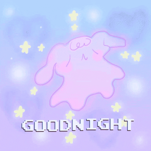 Cute Purple Good Night GIF