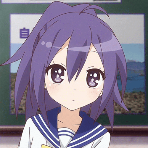 Cute Purple Hair Anime GIF