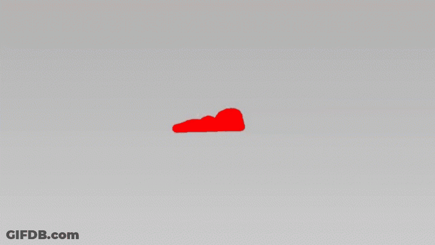 Cute Red Smoke Puff GIF