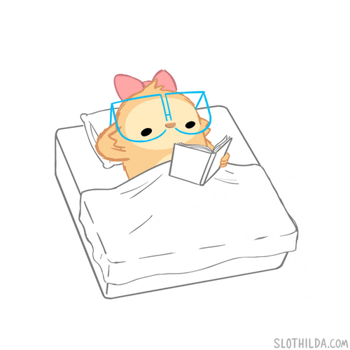 Cute Relaxing In Bed GIF
