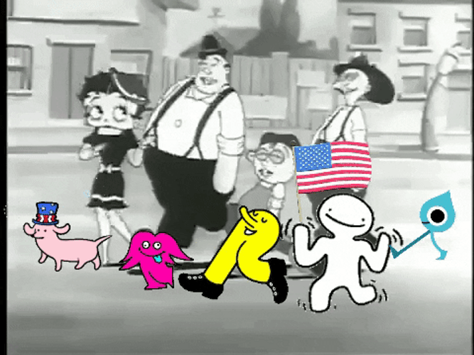 Cute Retro Parade GIF