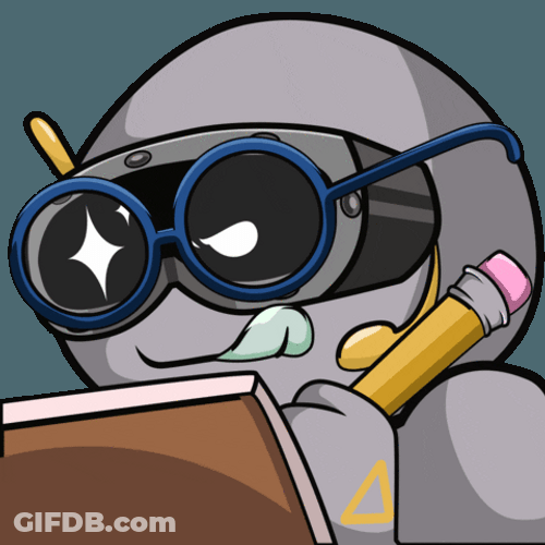 Cute Robot Take Notes GIF