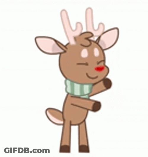 Cute Rudolph Dancing GIF