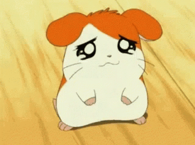 Cute Sad Eyes Hamtaro GIF