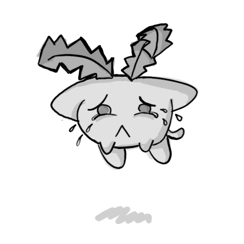 Cute Sad Hoppip Pokémon GIF