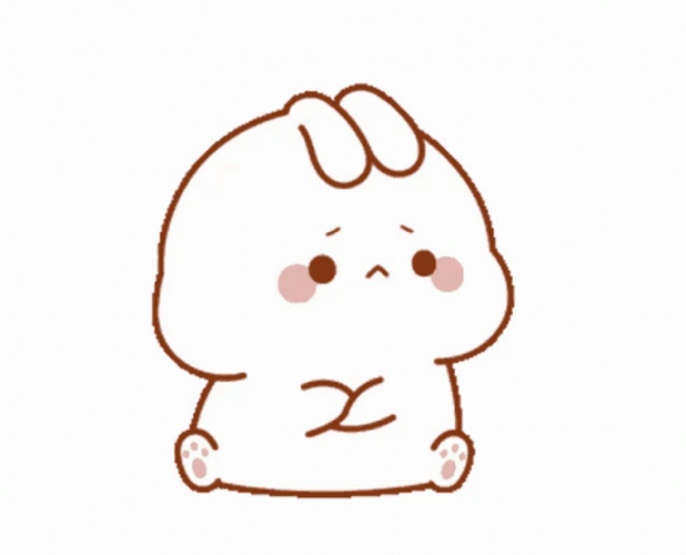 Cute Sad Lovely Tuji Bunny GIF