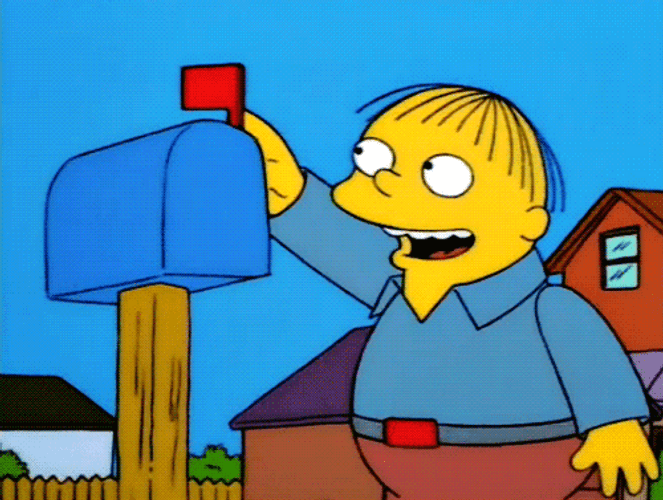 Cute Sad Ralph Wiggum The Simpsons GIF