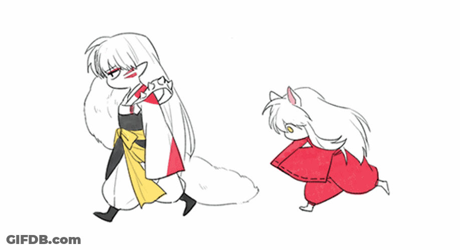 Cute Sesshomaru And Inuyasha Chibi Art GIF