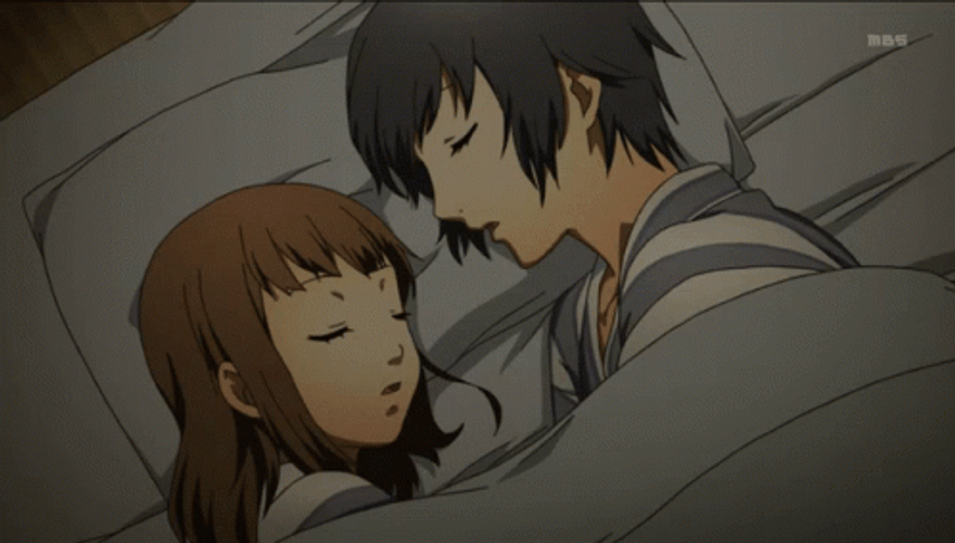 Cute Sleeping Anime Cuddle GIF