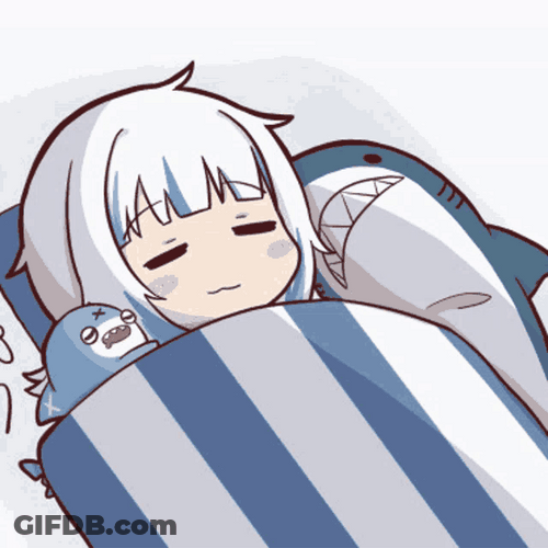 Cute Sleeping Anime Girl GIF