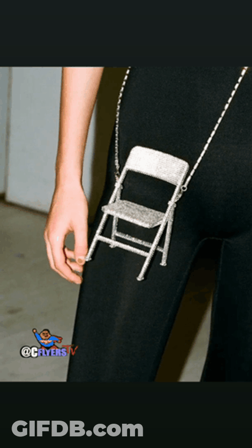 Cute Sling Bag Chair GIF