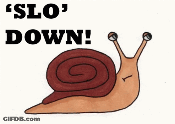 Cute Snail Art Slow Down GIF