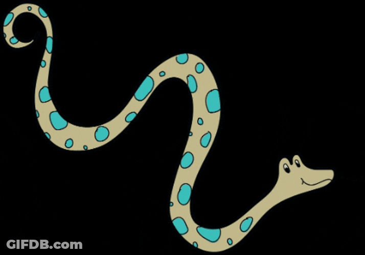 Cute Snake Changing Colors GIF