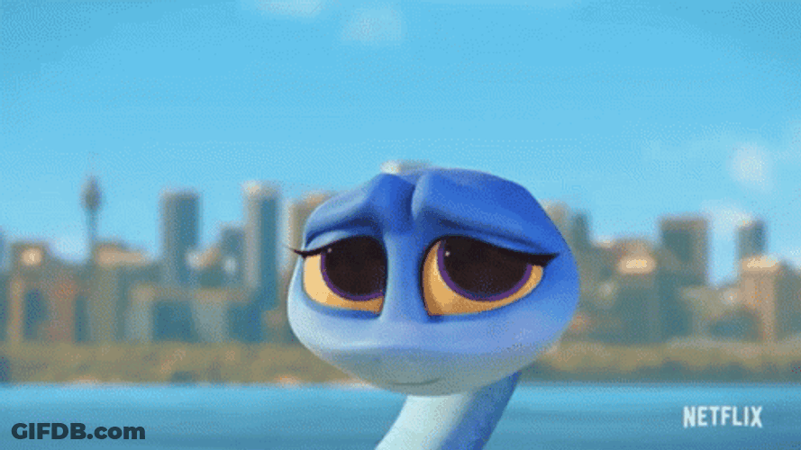 Cute Snake Maddie Showing Her Fangs GIF