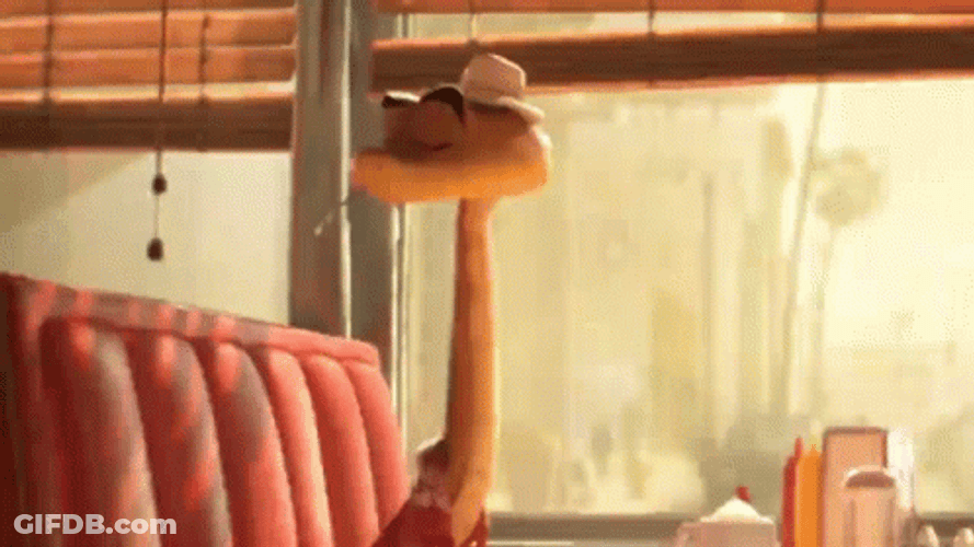 Cute Snake The Bad Guys At Restaurant GIF
