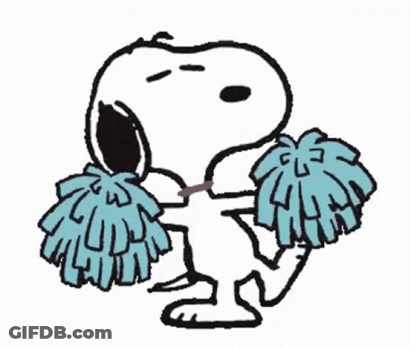 Cute Snoopy Cheer Dancing GIF