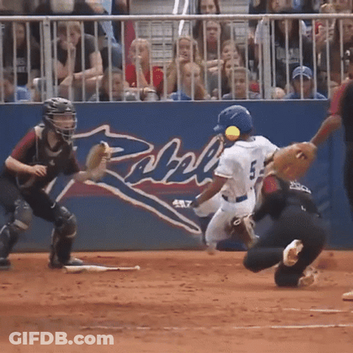 Cute Softball Byrnes Rebels Players GIF