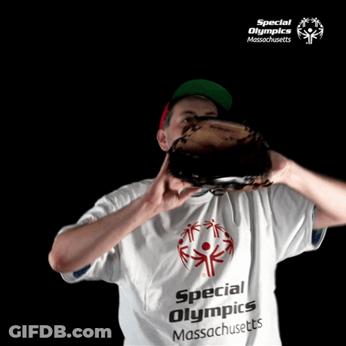 Cute Softball Special Olympics Catching Ball GIF