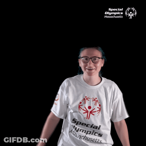 Cute Softball Special Olympics Woman Dancing GIF