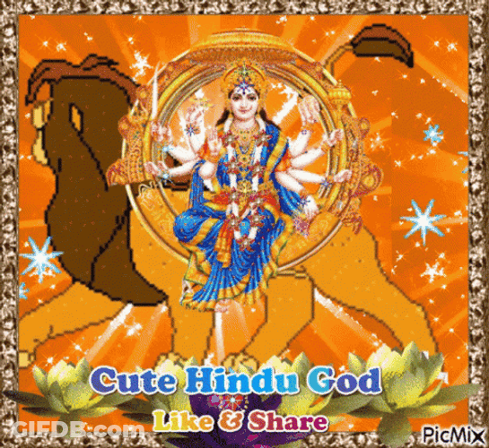 Cute Sparkly Hindu God GIF