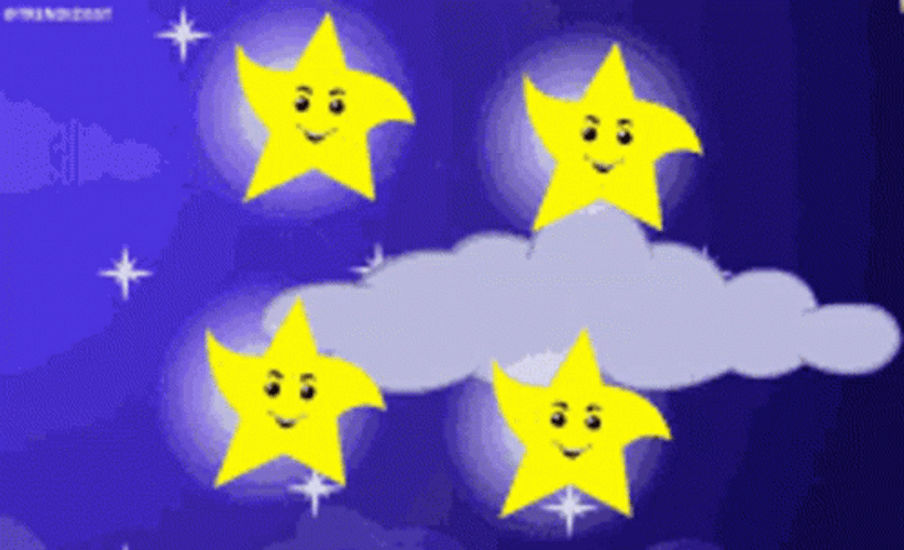 Cute Spinning Animated Stars GIF