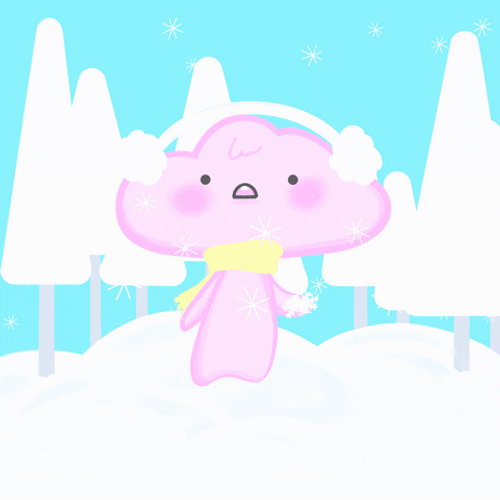 Cute Sticker On Blue Sky GIF