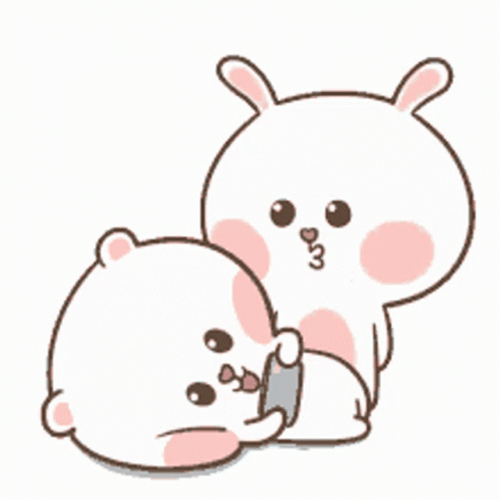 Cute Stickers Besos Apasionados GIF